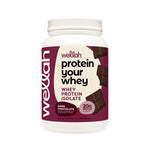 Wellah Dark Chocolate Whey Protein Isolate bottle