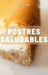 Portada de libro digital de recetas saludables de postres 