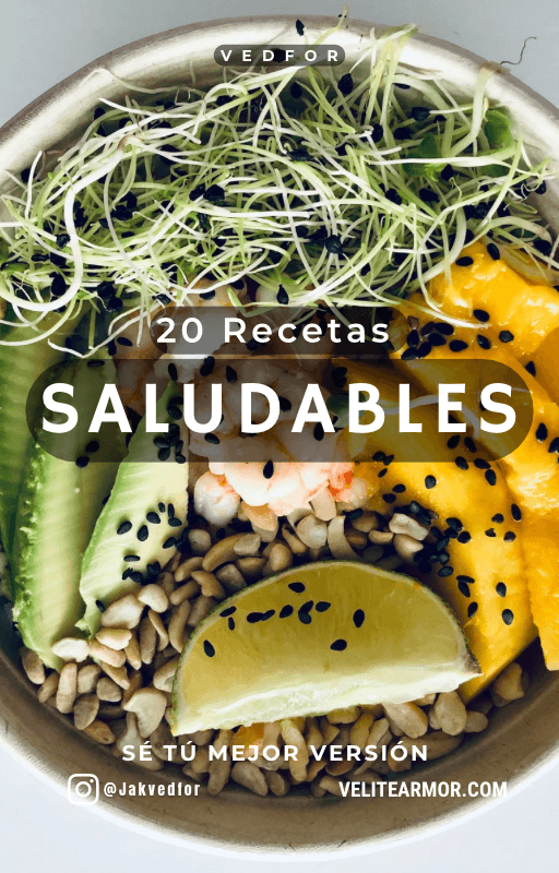 Plato con comida saludable