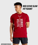 Camiseta roja de corte slim Echo