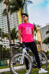 Camiseta rosa Echo Slim Fit